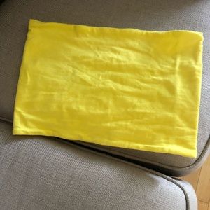 Yellow Tube top from Top Shop